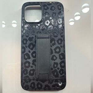 Black leopard iPhone 12 Pro Max case